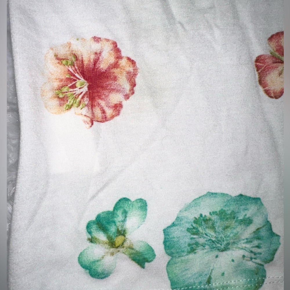 3 Pommes Girls Size EU 104=US 4 Racer Back Floral Midi Dress - Picture 6 of 10